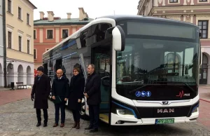 Elektryczne autobusy w Zamościu. "Najbardziej ekologiczna komunikacja w Polsce"