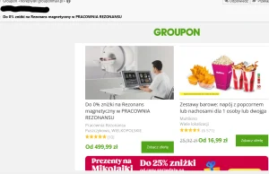 Promocja na Groupon - rabat aż do... 0%