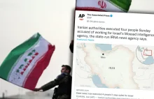 Iran. Egzekucja czterech osób podejrzanych o pracę dla Mossadu