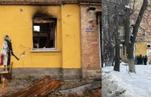 W Ukrainie skradziono graffiti Banksy'ego. Dzieło wycięto ze ściany budynku