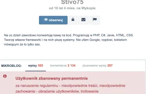 Stivo75 zbanowany permanentnie