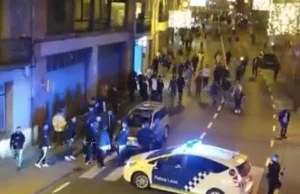 W Brukseli policja użyła armatek wodnych i gazu łzawiącego wobec kibiców Maroka