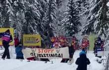 Aktywiści podczas Pucharu Świata w narciarstwie zablokowali tor w Lillehammer