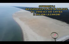 Otworzyli najszerszą plażę w Polsce - tu zmieści się chyba z milion leżaków.