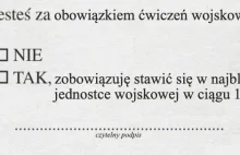 Tak powinno wyglądać referendum w sprawie ćwiczeń wojskowych