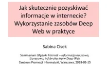 Wykorzystanie zasobów Deep Web w praktyce (pdf)