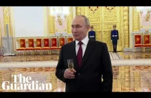 Putin pijany opowiada o atakach na Ukrainę