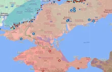 Mapa działań artyleryjskich ostatnie 72h