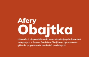 Serwis Afery Obajtka zniknął z sieci