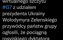 Przywódcy państw G7 chcą ukarać Putina za atak na Ukrainę