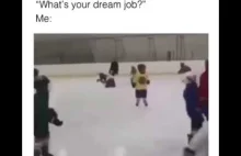 Your Dream job......Kicking children while ice-skating