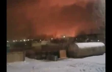 Rafineria Ankhk w Angarsku w obwodzie irkuckim, Rosja.Została zaatakowana w nocy