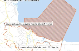 Gdańsk będzie największym powierzchniowo miastem Polsce. Zyska 42 tys. hektarów