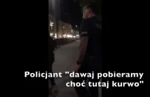 Patologiczny gówniarz vs prawilny policjant