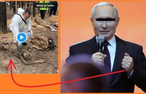 Trafna i wstrząsająca grafika z Putinem w odpowiedzi na wpis rosyjskiego trolla