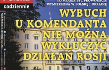 Pan "Naczelnik" GP, T. Sakiewicz już znalazł winnego wybuchu na komendzie...