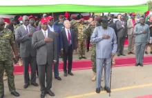 Prezydent Sudanu Połudiowego zeszczał się w spodnie na uroczystości państwowej