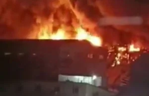 Rosja w ogniu. Płonie wielka fabryka
