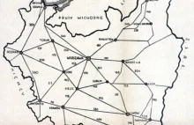 Przedwojenna mapa dróg Polski z 1937r. Zadziwiająco pokrywają się z dzisiejszymi