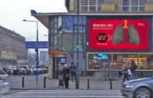 Wirtualne smogowe płuca na ekranach LED w całej Polsce