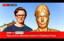 Max Fosh i jego "pomnik" Putina