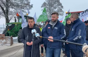 "Niekontrolowany przywóz zbóż z Ukrainy". Agrounia wyprowadziła traktory...