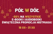 PÓŁ W DÓŁ: grudniowa superpromocja na e-booki i audiobooki!