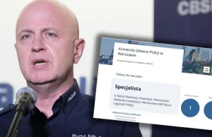 Był wybuch, czas na remont. Komenda Główna Policja szuka specjalisty