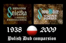 Królewna Śnieżka i Siedmiu Krasnoludków - porównanie dubbingu z 1938 i 2009