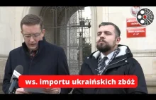 Interwencja poselska ws. nadmiernego importu ukraińskich zbóż.