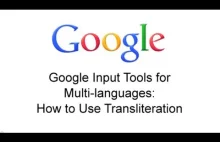 Google Input Tools: Transliteracja