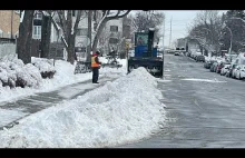 Zbieranie Śniegu w Montrealu
