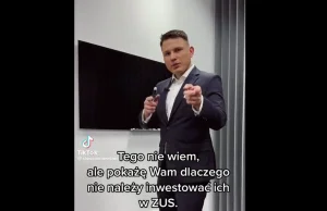 Mentzen twierdzi, że zna się na ZUS. 1, 2, 3, 4... nie zna się