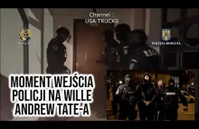 Andrew Tate ARESZTOWANY! Moment wejścia policji na wille Milionera!