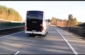 Jechał autobusem w taki sposób, że każdy drżał! Na nagraniu wszystko widać.