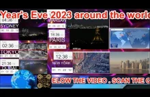 New Year's Eve 2023 around the world in cameras