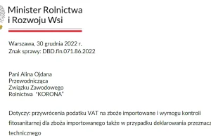 Skandal: Importowane ukraińskie zboże na cele paszowe i konsumpcyjne nie...