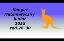 Kangur Matematyczny Junior 2015, zadania za 5 pkt, część ll