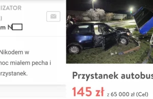 Pijany 16-latek spowodował wypadek. Teraz otwiera zbiórkę, bo "miał pecha".