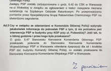 Komenda Główna PSP odwołała strażaków po wybuchu granatnika w KGP!