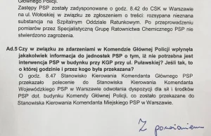 Komenda Główna PSP odwołała strażaków po wybuchu granatnika w KGP!