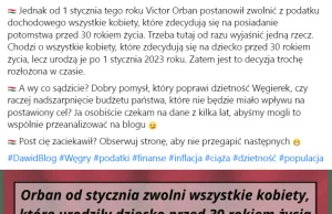 Orban zwolni z podatku dochodowego kobiety które urodzą dziecko przed 30 tką.