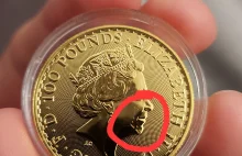 Zlota moneta bulionowa - porysowana czy pozlacana?