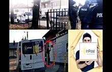 KURIER INPOST UCIEKA JAK NAĆPANY Z PACZKĄ, KOLIZJA, POTRĄCENIE I POLICJA