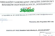 NSZZ "Solidarność" Rolników Indywidualnych domaga się ochrony gospodarstw...