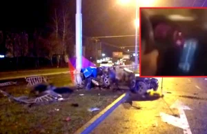 Tragiczny wypadek nastolatków. Jest nagranie z wnętrza auta