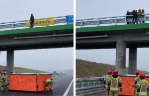 Próba samobójcza na drodze ekspresowej