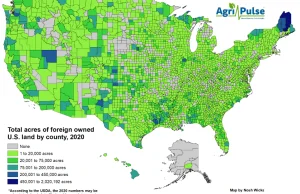 Chiny posiadają szokującą ilość ziemi w USA