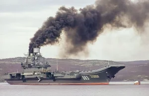 Lotniskowiec "Admirał Kuzniecow" nie jest już w stanie utrzymać się na wodzie