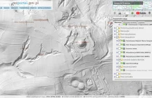 Mapy Lidar za darmo- rzeźba terenu (geoportal).